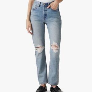 Levis 501 Original Fit Jeans High Rise Straight Leg 32x30